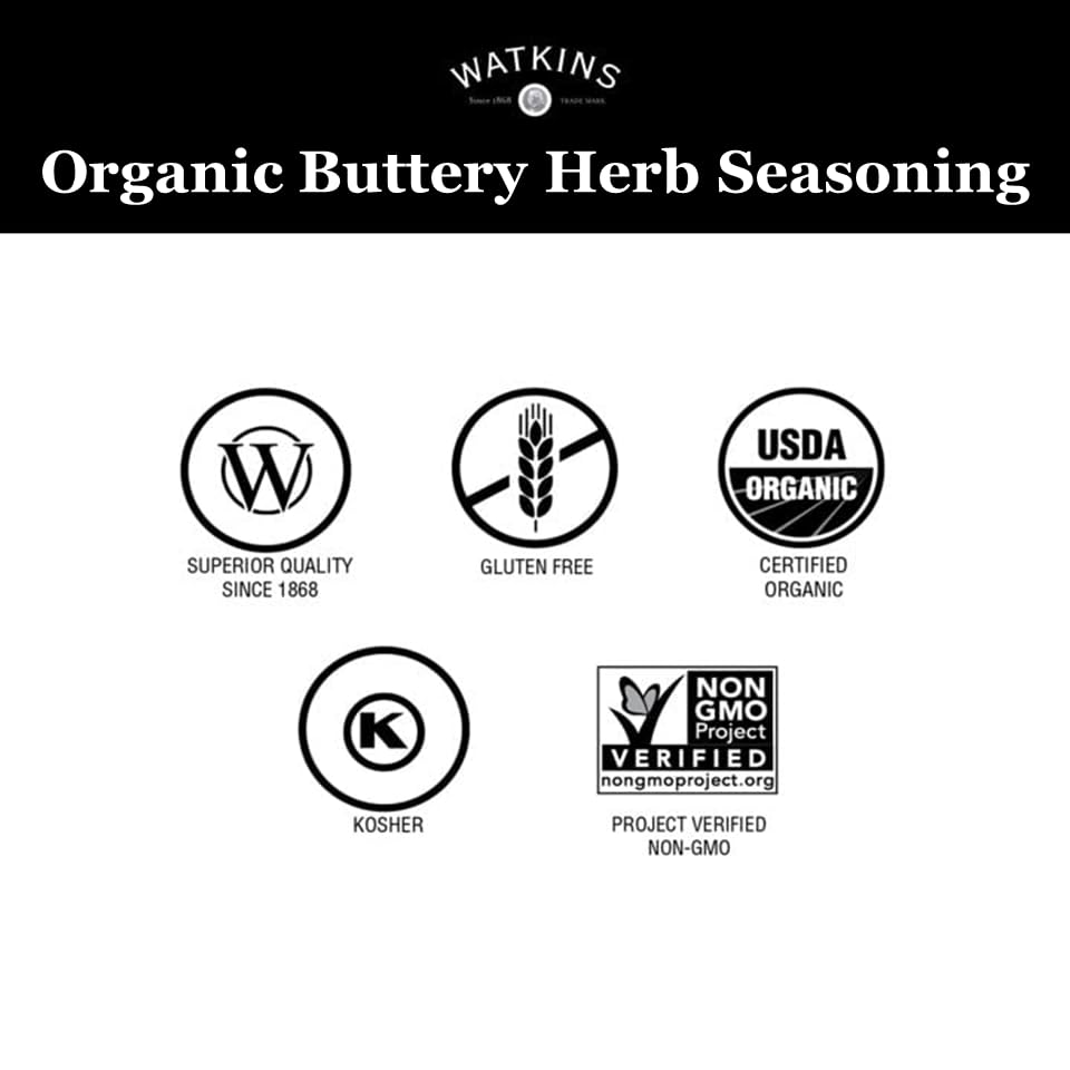 Watkins 1868 Organic Grilling Buttery Herb Seasoning, 3.3 oz (Pack of 1) - Image 4