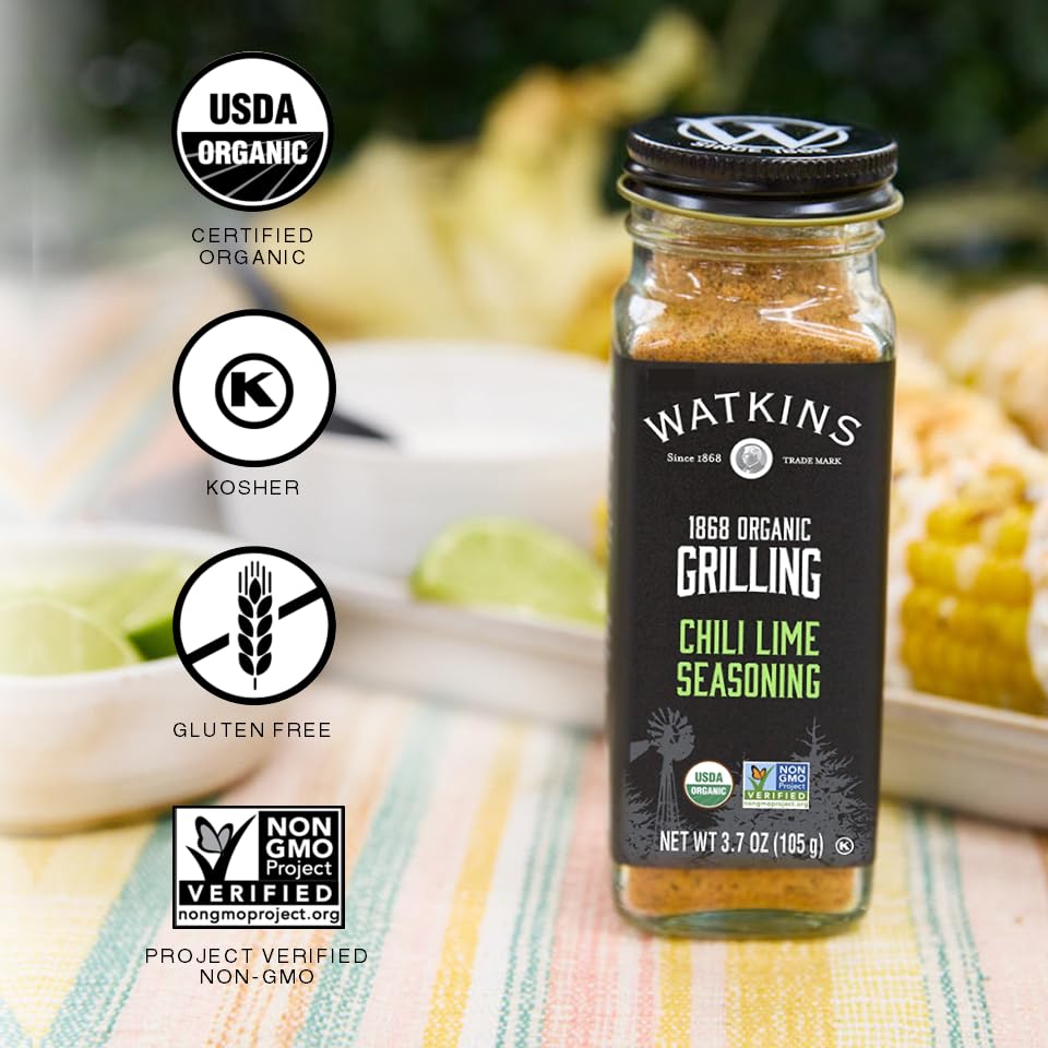 Watkins 1868 Organic Grilling Chili Lime Seasoning, 3.7 oz (Pack of 1) - Image 4