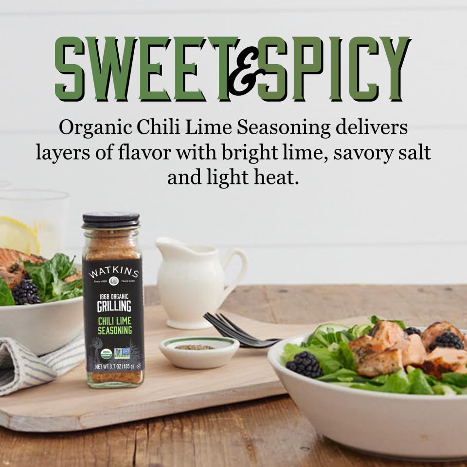 Watkins 1868 Organic Grilling Chili Lime Seasoning, 3.7 oz (Pack of 1) - Image 5