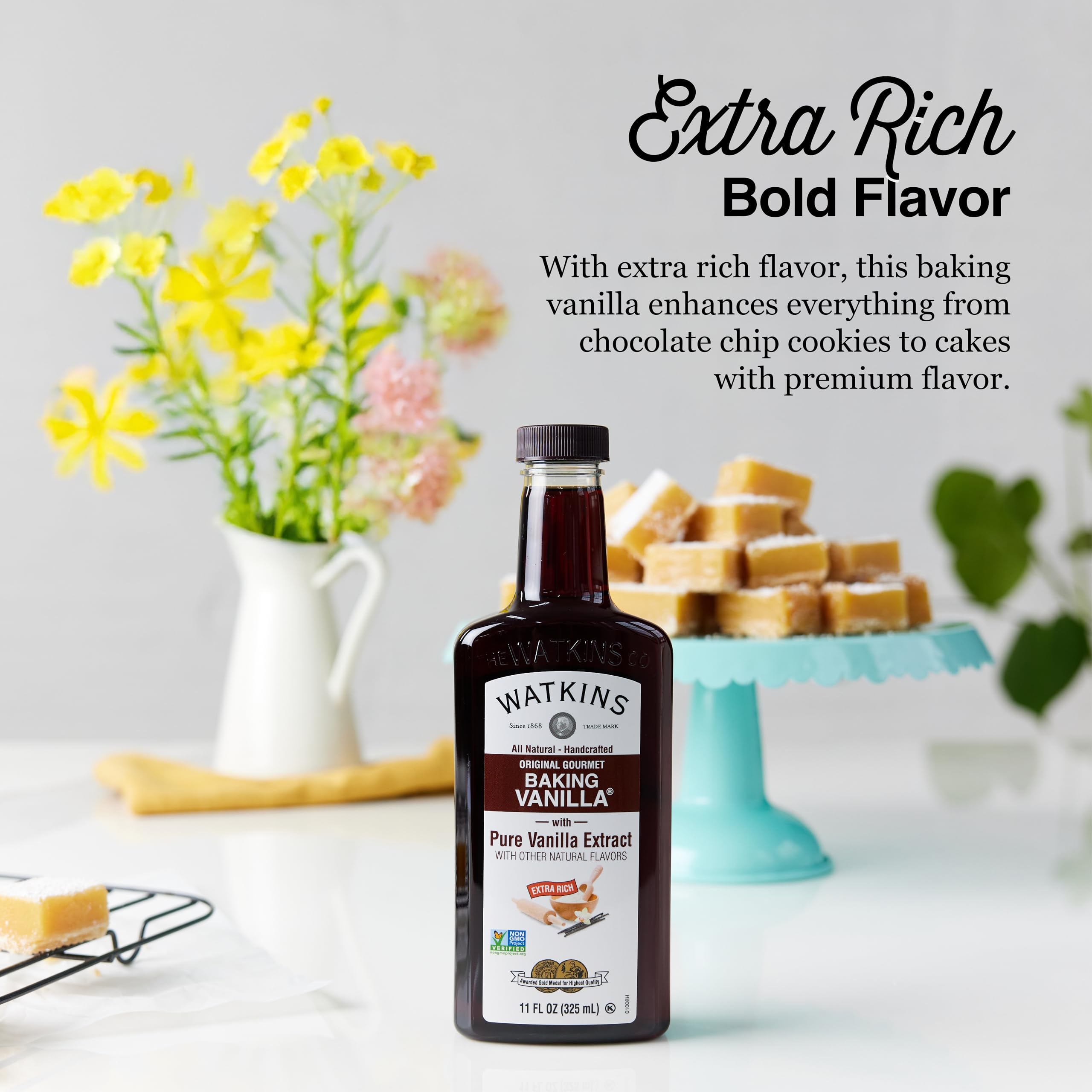 Watkins All Natural Original Gourmet Baking Vanilla, with Pure Vanilla Extract, 11 Fl Oz (Pack of 1) - Packaging May Vary - Image 5