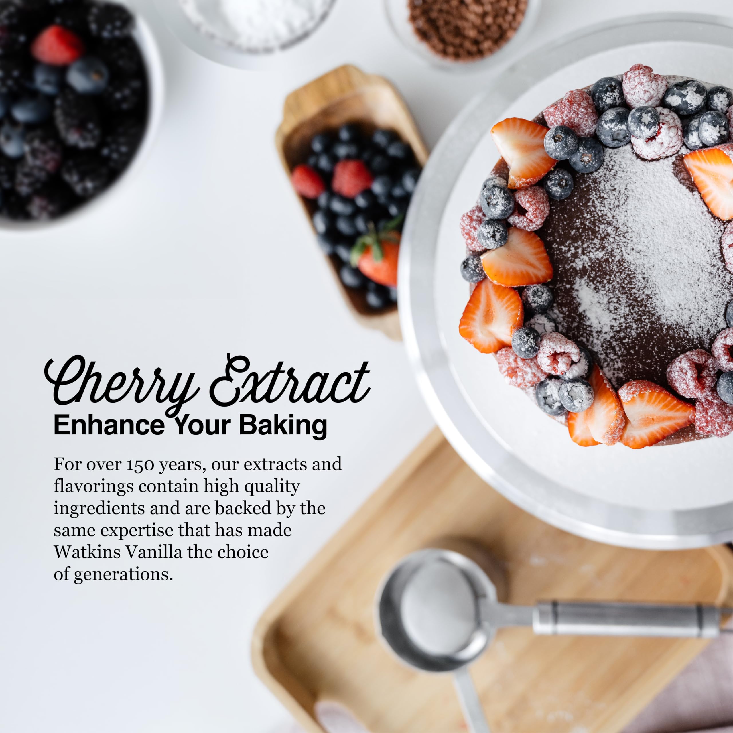 Watkins Cherry Extract with other Natural Flavors, 2 oz. Bottles, Pack of 6 (Packaging May Vary) - Image 3