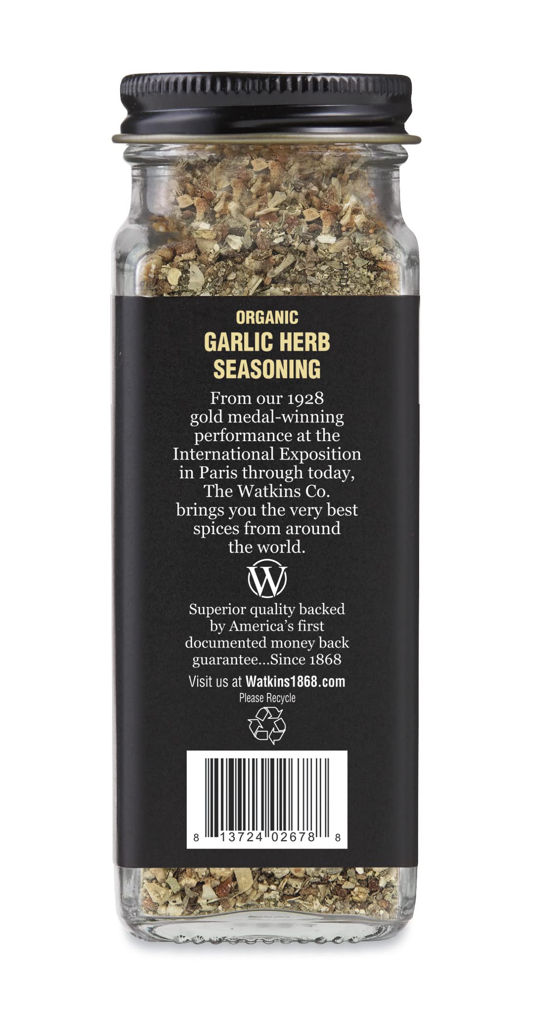 Watkins Gourmet Organic Spice Jar, Organic Garlic Herb, 2.9 Oz. Jar, 1 Count - Image 3