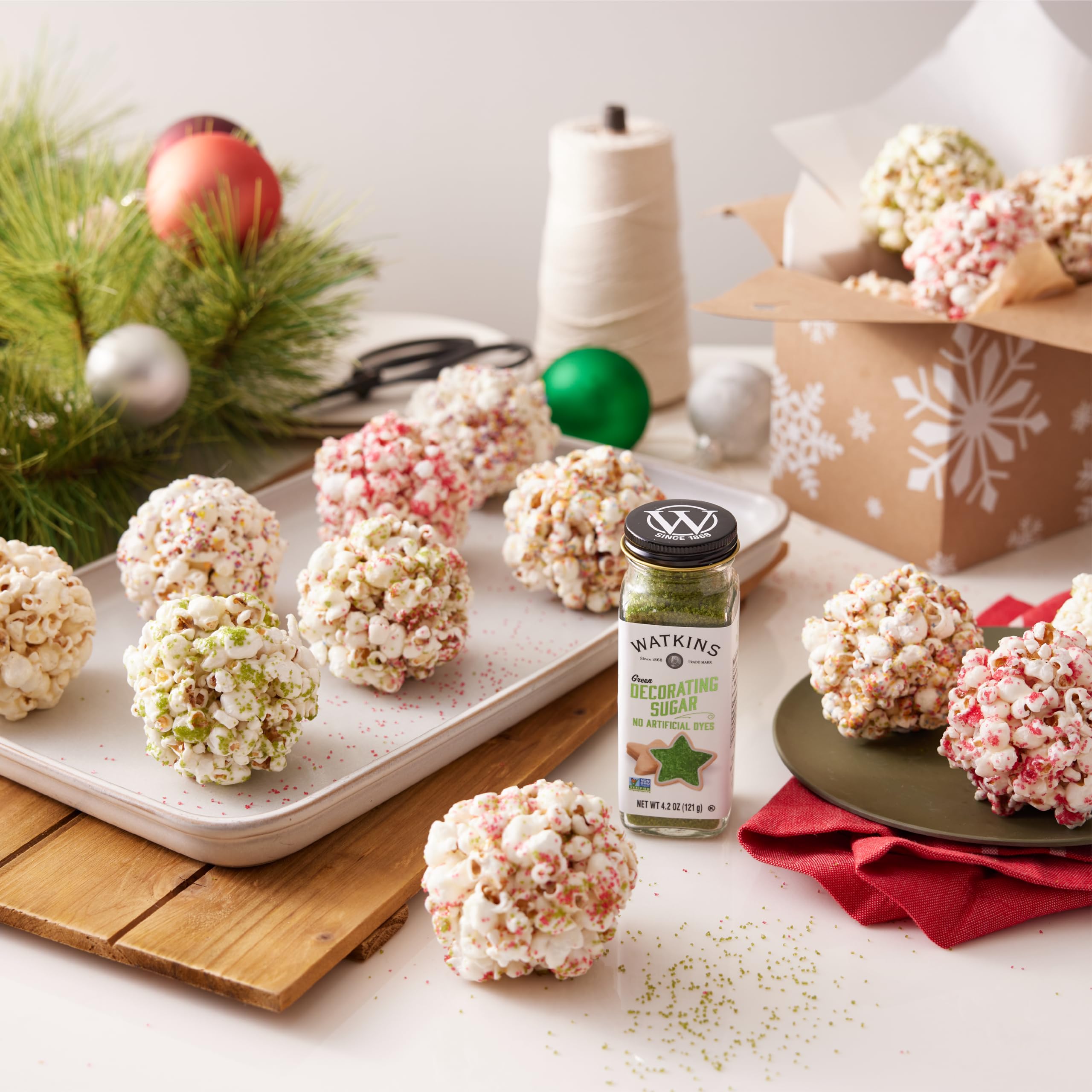 Watkins Green Decorating Sugar (No Artificial Dyes), Non-GMO, 4.2 Ounce, 3-Pack - Image 7