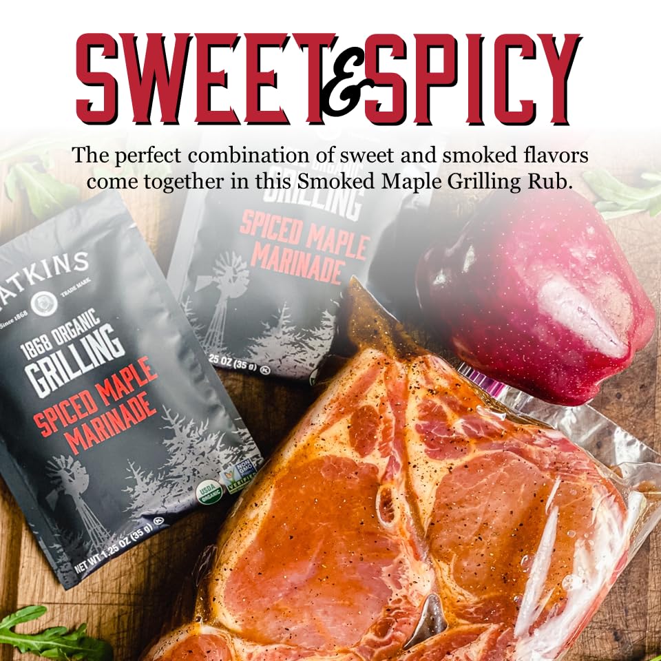 Watkins Organic Grilling Spiced Maple Marinade, 1.25 Oz each, 12 Count (Pack of 1) - Image 4