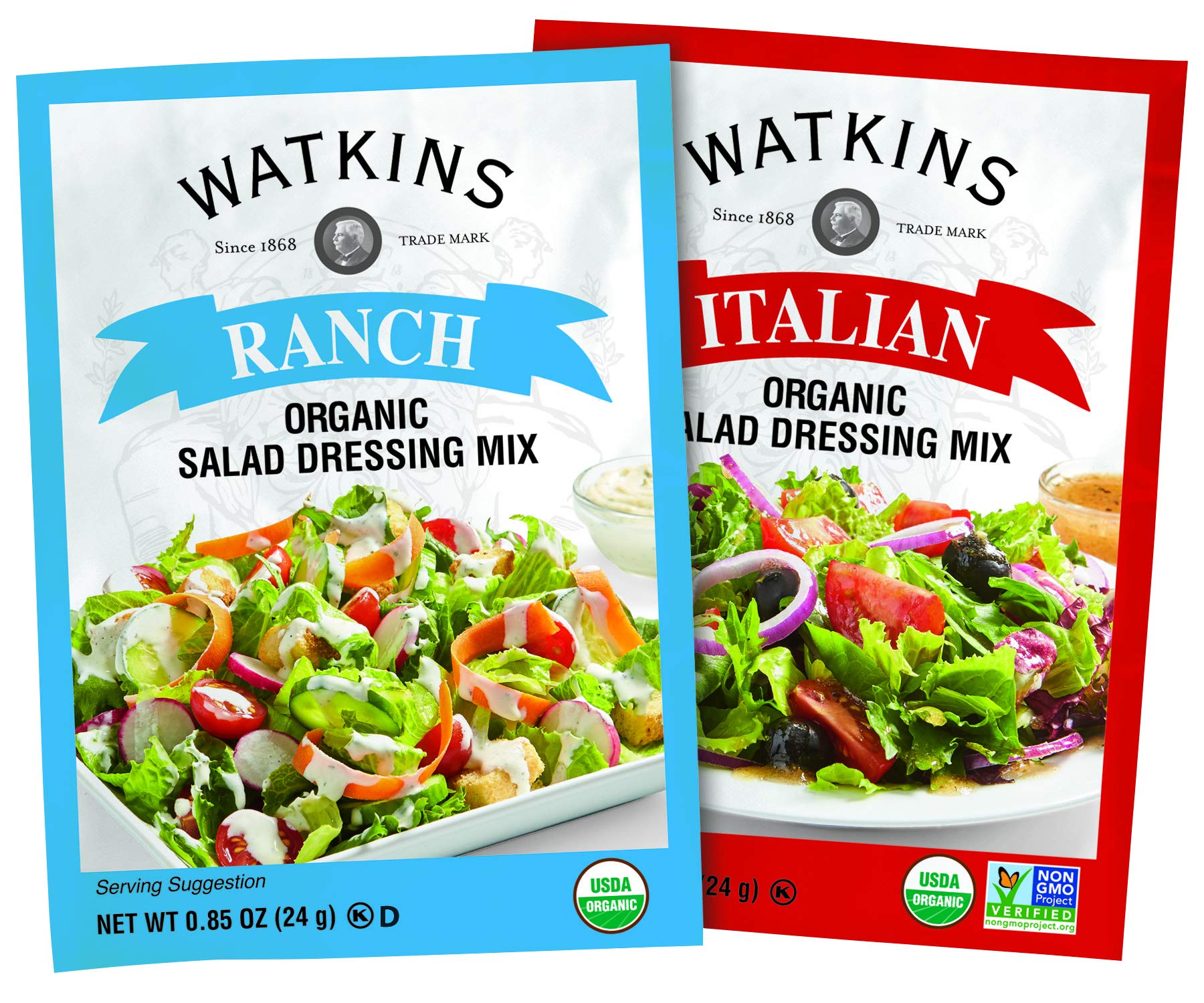 Watkins Organic Italian Salad Dressing Mix, 0.85 oz. Packets, 12-Pack - Image 5