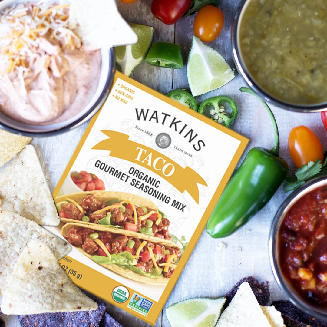 Watkins Organic Taco Gourmet Seasoning Mix, 1 oz. Packets,12 Count(Pack of 1) - Image 4