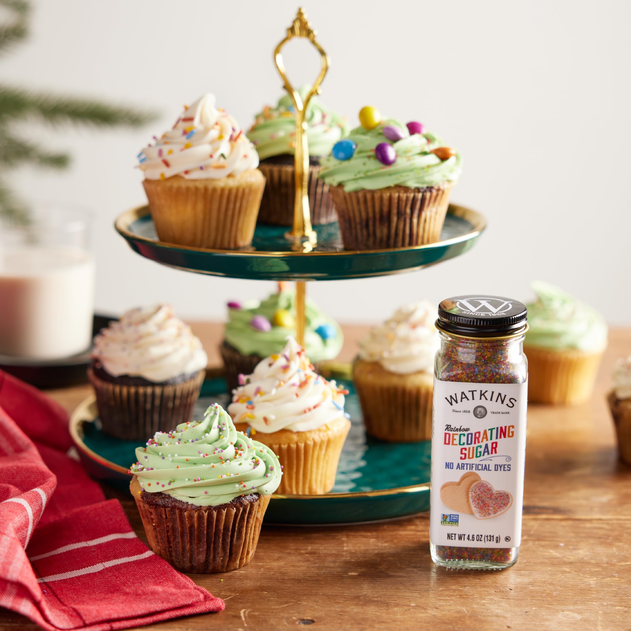 Watkins Rainbow Decorating Sugar (No Artificial Dyes), Non-GMO, Kosher, 4.6 Ounce, 1-Pack - Image 7