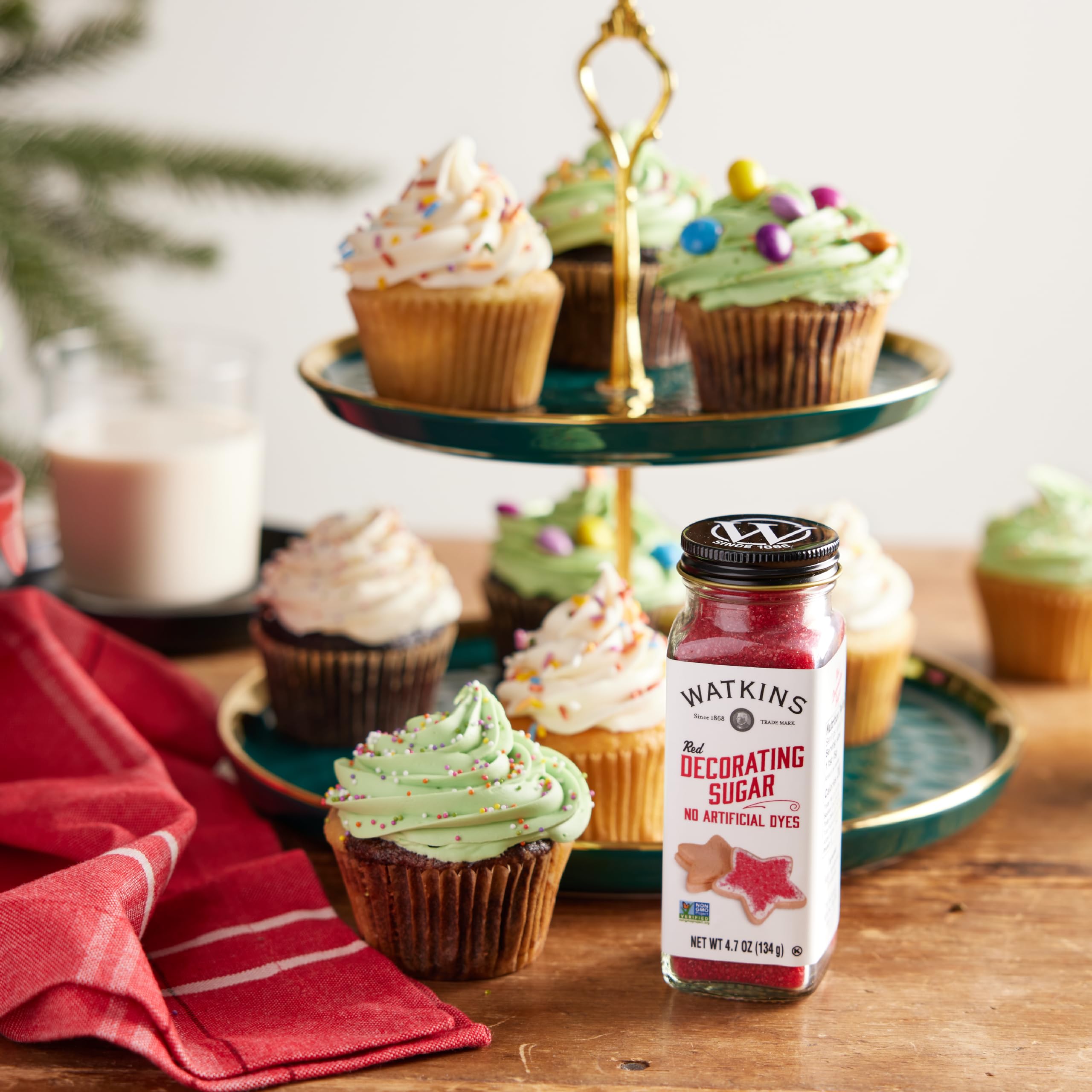 Watkins Red Decorating Sugar, 4.7 Ounce Jar, 3-Pack - Image 7